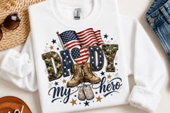 Fathers Day PNG Clipart, Daddy My Hero PNG Product Image 2