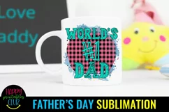 World's No 1 Dad Sublimation I Father's Day Sublimation Idea Product Image 2