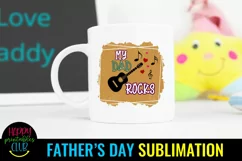 My Dad Rocks Sublimation I Father's Day Sublimation Idea Product Image 2