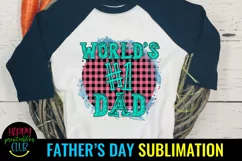 World's No 1 Dad Sublimation I Father's Day Sublimation Idea Product Image 3