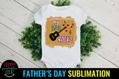 My Dad Rocks Sublimation I Father's Day Sublimation Idea Product Image 3
