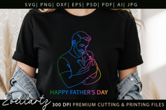 Fathers Day SVG for Cricut Papa Dad T-shirt Mug Card Design Product Image 8