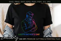 Fathers Day SVG for Cricut Papa Dad T-shirt Mug Card Design Product Image 8