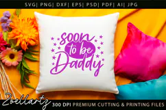 Soon To Be Daddy SVG Dad Papa Fathers Day T-shirt Mug Design Product Image 6