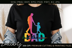 Fathers Day SVG for Cricut Papa Daddy Dad T-shirt Mug Design Product Image 9