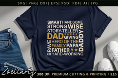 Fathers Day Subway Art SVG Papa Daddy Dad T-shirt Mug Design Product Image 6