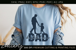 Fathers Day SVG for Cricut Papa Daddy Dad T-shirt Mug Design Product Image 7