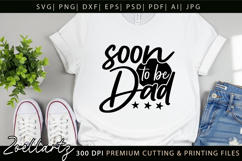 Fathers Day SVG Daddy Papa Soon To Be Dad T-shirt Mug Design Product Image 1