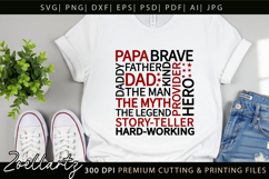Fathers Day Subway Art SVG Papa Daddy Dad T-shirt Mug Design Product Image 5