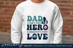 Fathers Day SVG PNG EPS DXF Dad Is My Love Hero SVG Cut File Product Image 4