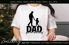 Fathers Day SVG for Cricut Papa Daddy Dad T-shirt Mug Design Product Image 3