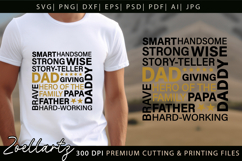Fathers Day Subway Art SVG Papa Daddy Dad T-shirt Mug Design Product Image 2