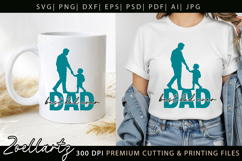Fathers Day SVG for Cricut Papa Daddy Dad T-shirt Mug Design Product Image 3
