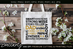 Fathers Day Subway Art SVG Papa Daddy Dad T-shirt Mug Design Product Image 7