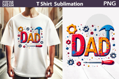 Dad Sublimation Design | Father&#039;s Day T Shirt Design Product Image 1