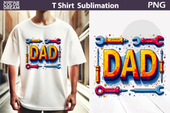 Dad Sublimation Design | Father&#039;s Day T Shirt Design Product Image 1