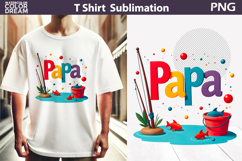 Papa Sublimation Design | Father&#039;s Day T Shirt Design Product Image 1