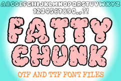 Fatty Chunk Alphabet Lettering ABC Fat Text Font OTF by Squeeb Creative