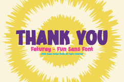 Faturay - Fun Sans Font Product Image 12