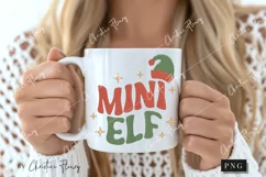 Faux Embroidery Mini Elf PNG | Christmas PNG Product Image 2