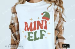 Faux Embroidery Mini Elf PNG | Christmas PNG Product Image 3