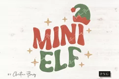 Faux Embroidery Mini Elf PNG | Christmas PNG Product Image 4