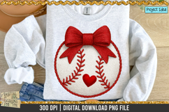 Faux Embroidery Baseball is a professional design that is available at 300dpi PNG to use for Sublimation, iron-on transfer, DTG Printing and normal printing.