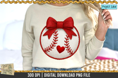 Faux Embroidery Baseball is a professional design that is available at 300dpi PNG to use for Sublimation, iron-on transfer, DTG Printing and normal printing.