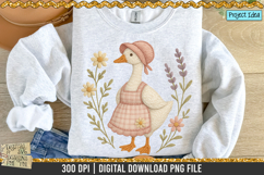 Faux Embroidery Farmhouse Goose is a professional design that is available at 300dpi PNG to use for Sublimation, iron-on transfer, DTG Printing and normal printing.