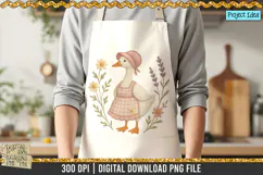 Faux Embroidery Farmhouse Goose is a professional design that is available at 300dpi PNG to use for Sublimation, iron-on transfer, DTG Printing and normal printing.