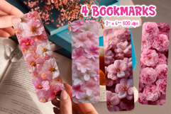 Faux Fur Bookmark Printable Bundle Spring Floral Sublimation Product Image 28