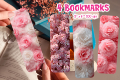 Faux Fur Bookmark Printable | Spring Floral Sublimation Product Image 1