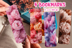 Faux Fur Bookmark Printable Bundle Spring Floral Sublimation Product Image 4
