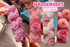 Faux Fur Bookmark Printable | Spring Floral Sublimation Product Image 1