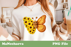 Faux Fur Butterfly Clipart | Floral Spring Sublimation PNG Product Image 1