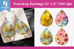 Faux Fur Spring Floral Teardrop Earring Sublimation Bundle Product Image 4