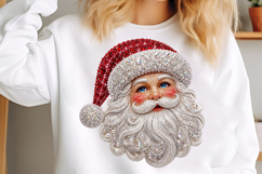 Faux Rhinestone Santa PNG Product Image 2