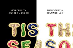 Faux Sequins Christmas Sublimation Christmas Sequin Png