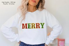 Faux Sequins Christmas Sublimation Merry Christmas Png