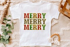 Faux Sequins Christmas Sublimation Merry Christmas Png