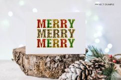 Faux Sequins Christmas Sublimation Merry Christmas Png
