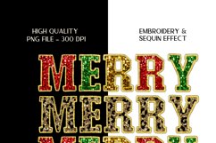 Faux Sequins Christmas Sublimation Merry Christmas Png