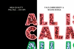 Faux Sequins Png All Is Calm All Is Bright Christmas Png