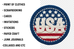 Faux Yarn 4th Of July Png Product Image 3