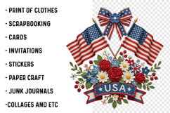 Faux Yarn 4th Of July Png Product Image 3