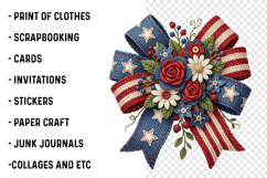 Faux Yarn 4th Of July Png Product Image 3