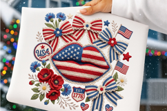 Faux Yarn 4th Of July Png Product Image 4