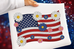Faux Yarn American 4th of July Png - 4th of July Png Product Image 1
