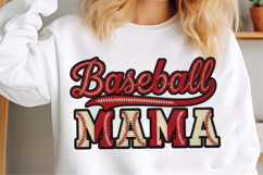 Faux Yarn Baseball Mama PNG,Cute Baseball Product Image 3