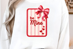 Faux Yarn Be Mine Valentine PNG Product Image 4